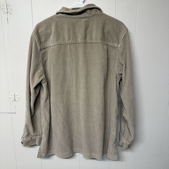LL Bean Wide Corduroy Long Sleeve Shirt Jacket Relax Fit Women Size L EUC - Picture 12 of 12